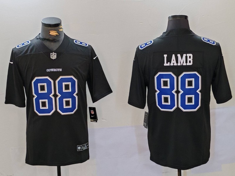 Men's Dallas Cowboys CeeDee Lamb Black Jersey